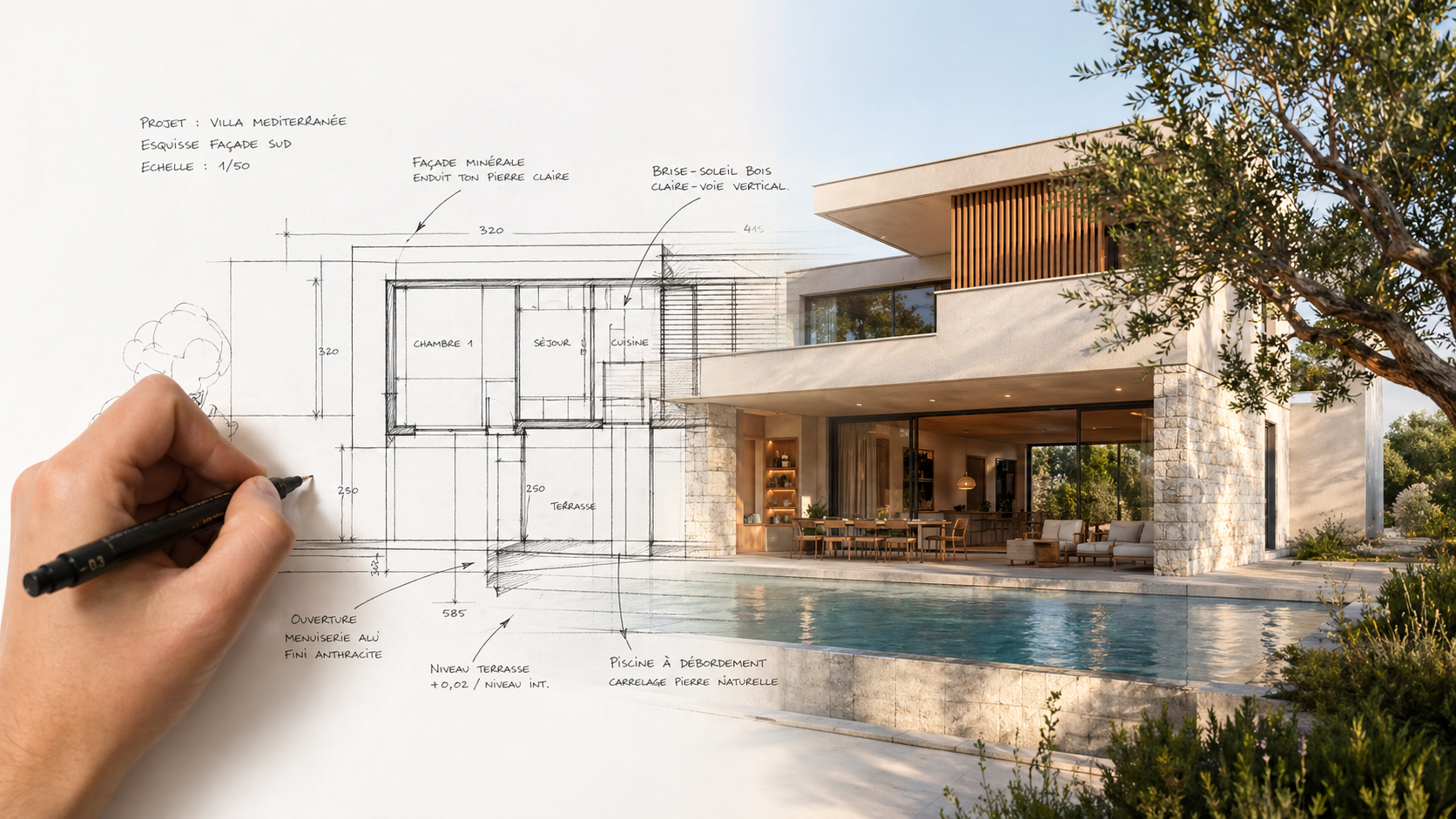Du plan architectural au rendu photo-réaliste — ALMARE Studio